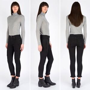 AGOLDE Sophie High Rise Skinny Crop in Harlow Destructed Size 28